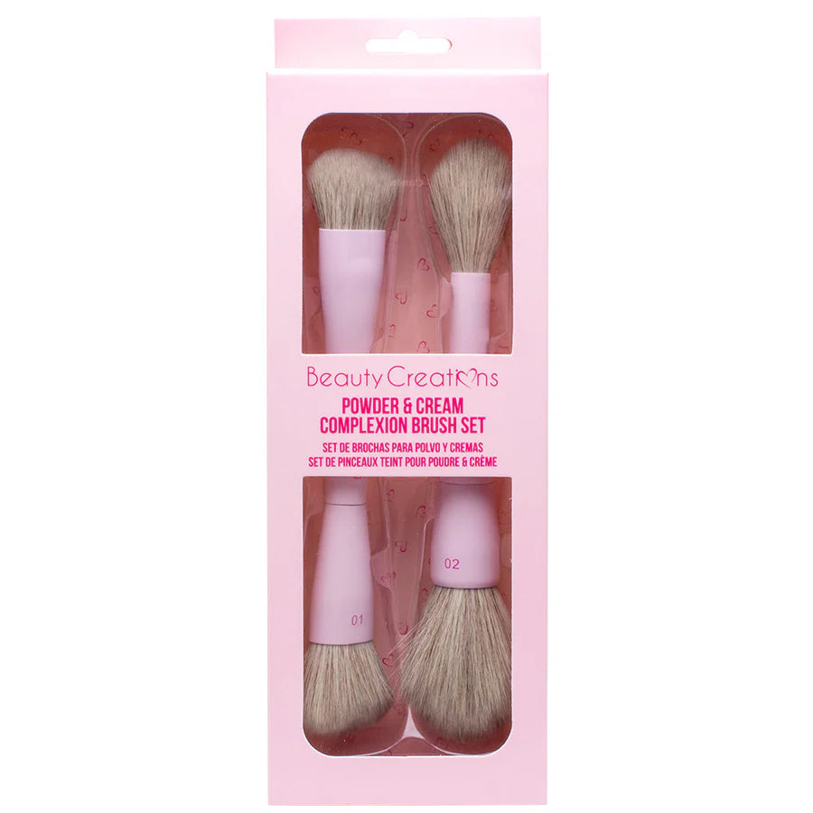 BEAUTY CREATIONS- POWDER & CREAM COMPLEXION BRUSH SET
