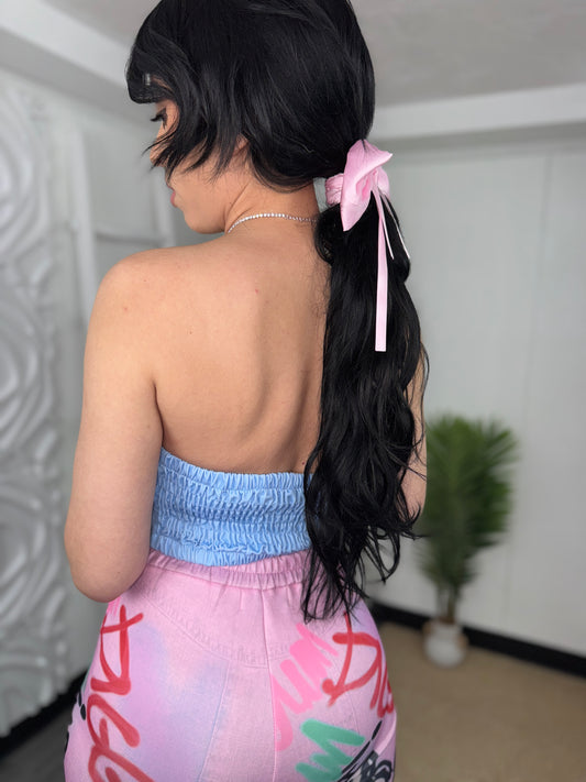 Blue Baby Corset with a bold, vibrant color and sleek fit, perfect for chic, standout looks.