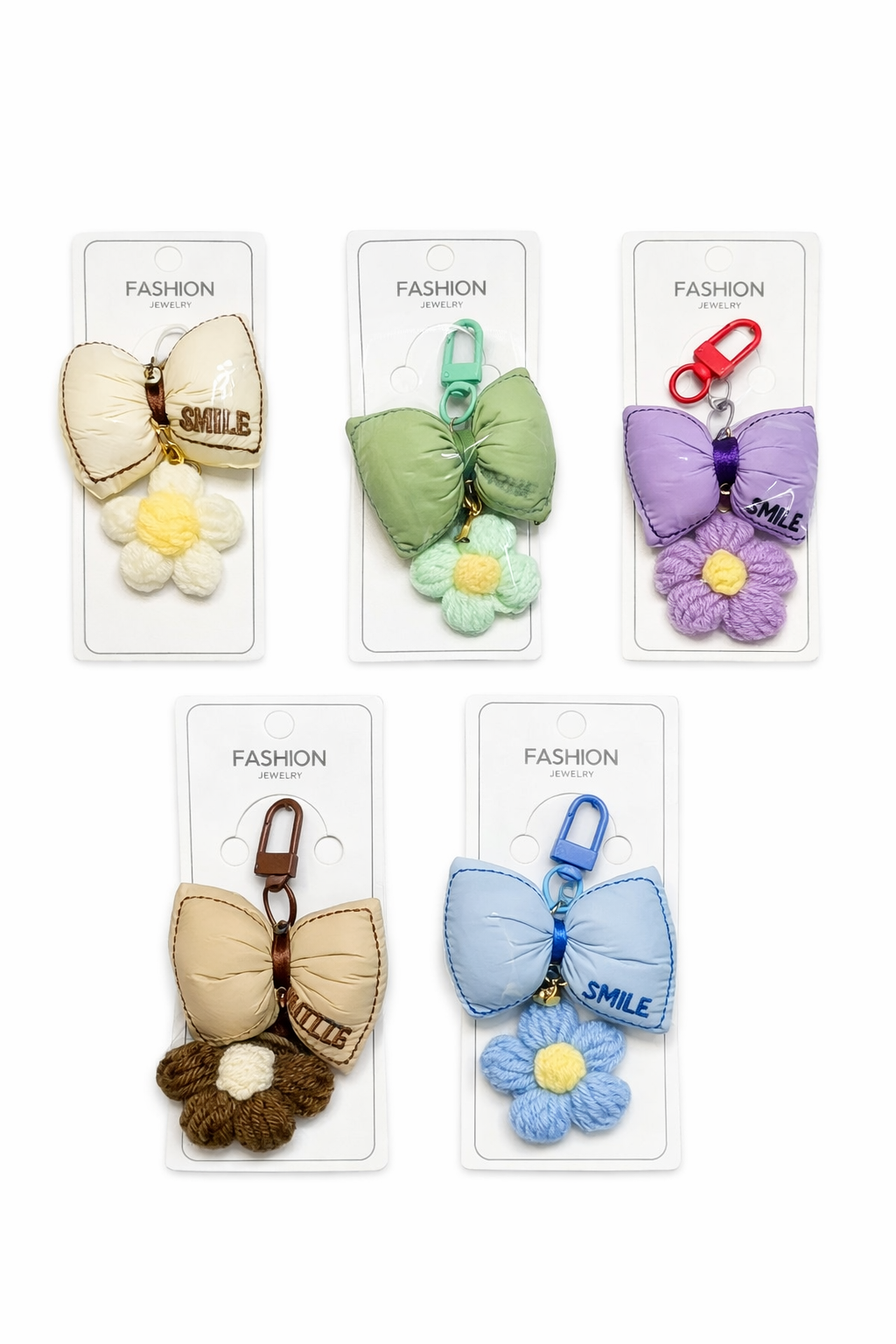 CROCHET FLOWER KEYCHAIN