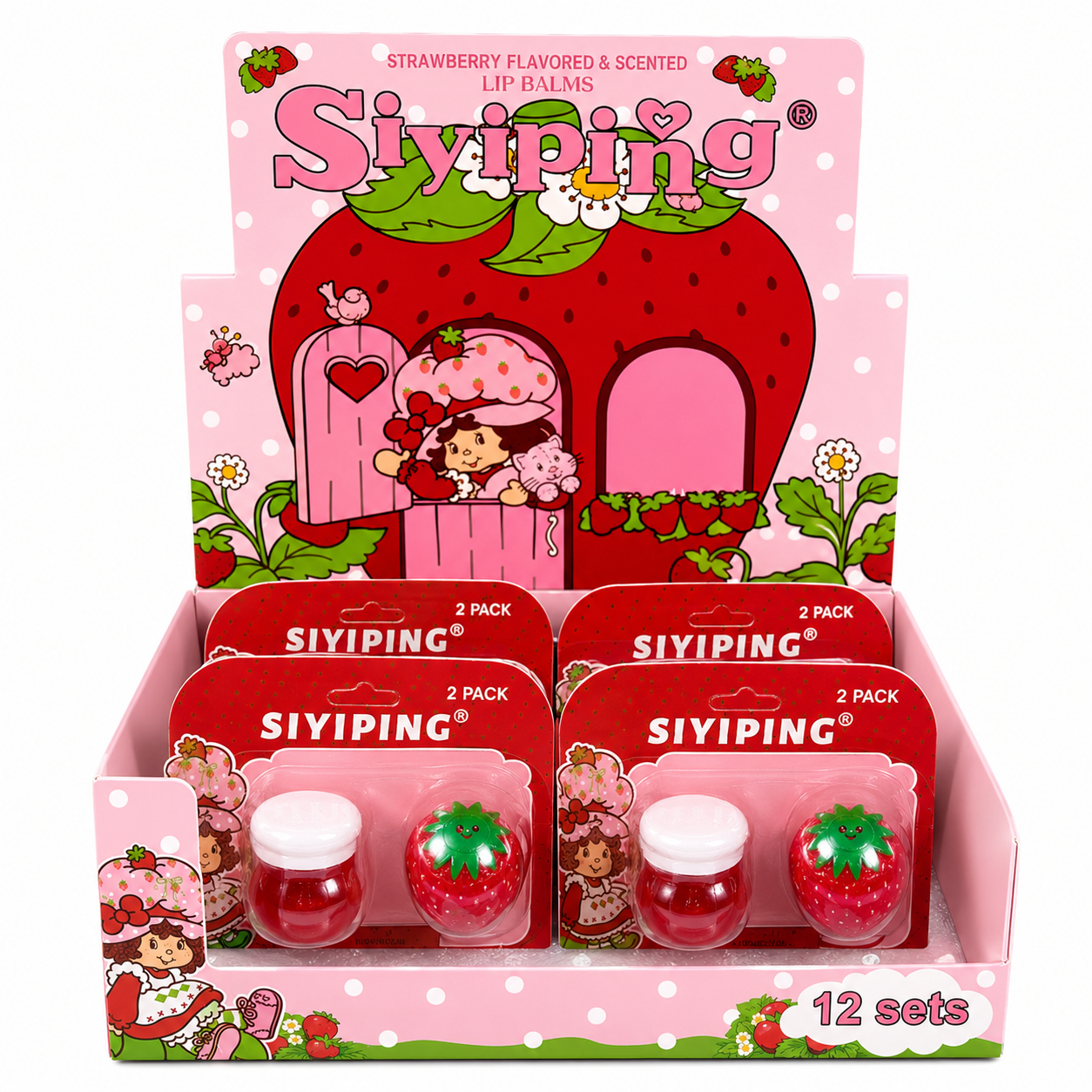 SIYIPING STRAWBERRY LIP BALM SET
