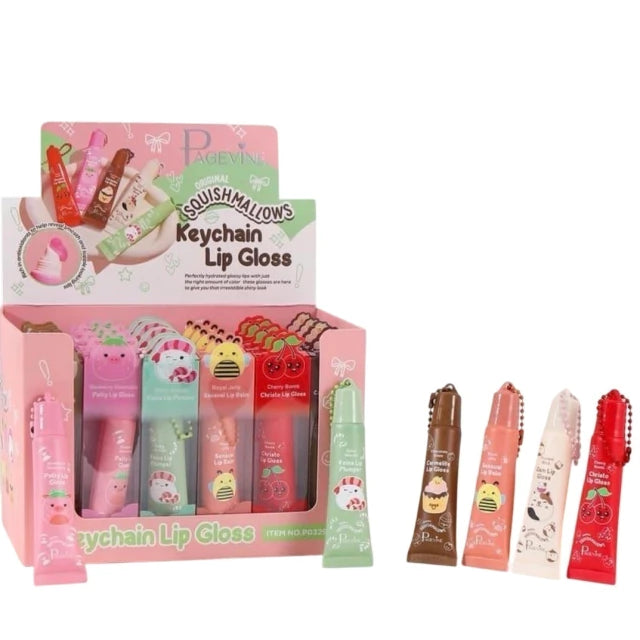 PAGEVINE SQUISHMALLOWS KEYCHAIN LIP GLOSS