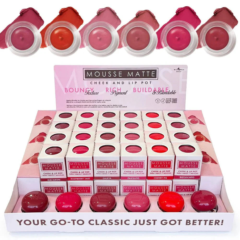 ITALIA DELUXE MOUSSE MATTE CHEEK & LIP POT