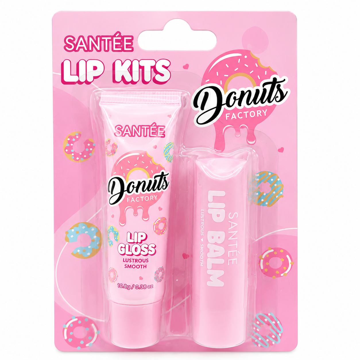 SANTEE DONUT FACTORY LIP KITS GLOSS & BALM