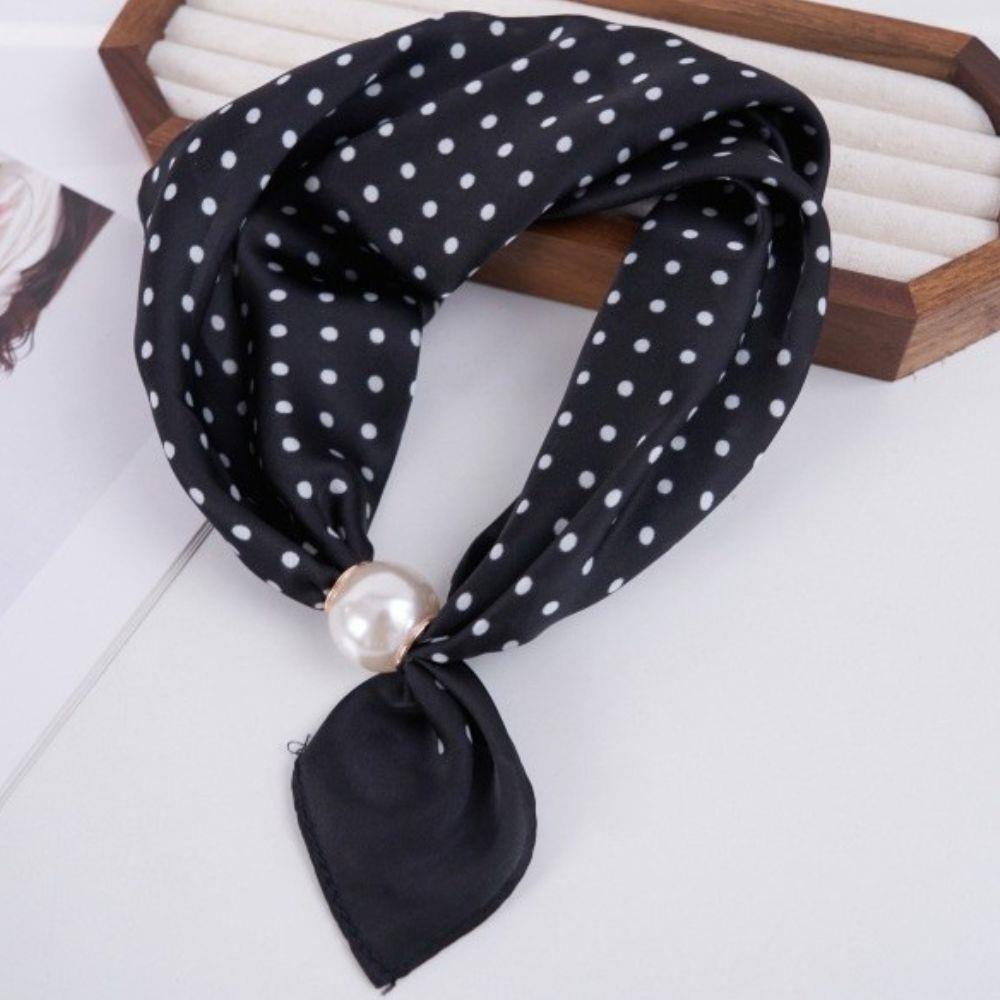 Pearl Magnetic Closure Neck Scarf