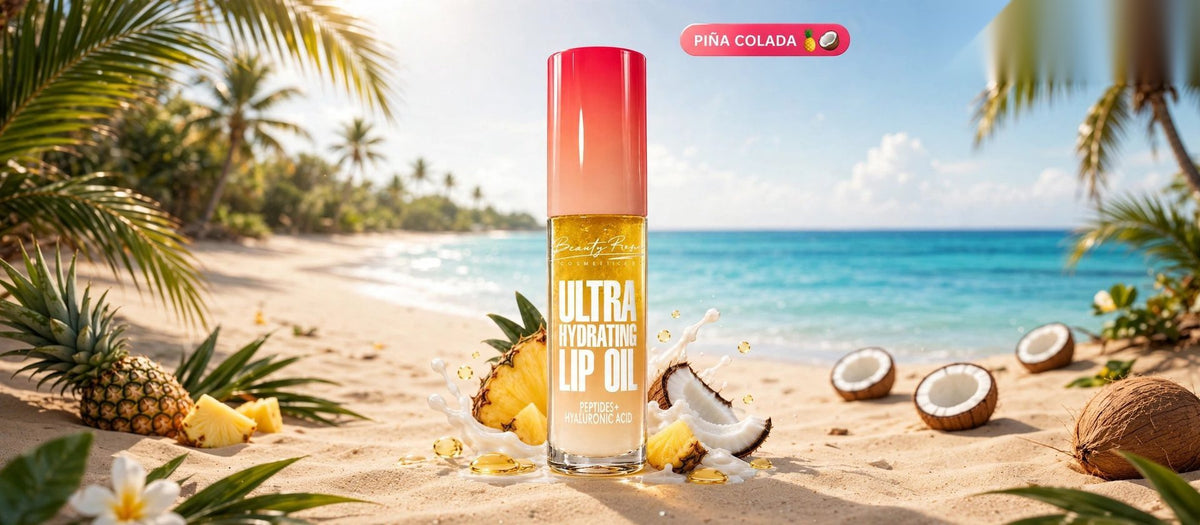 Guía de sabores de Lip Oil — Piña Colada color changing en la playa