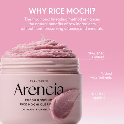 Arencia Fresh Rosehip Rice Mochi Cleanser
