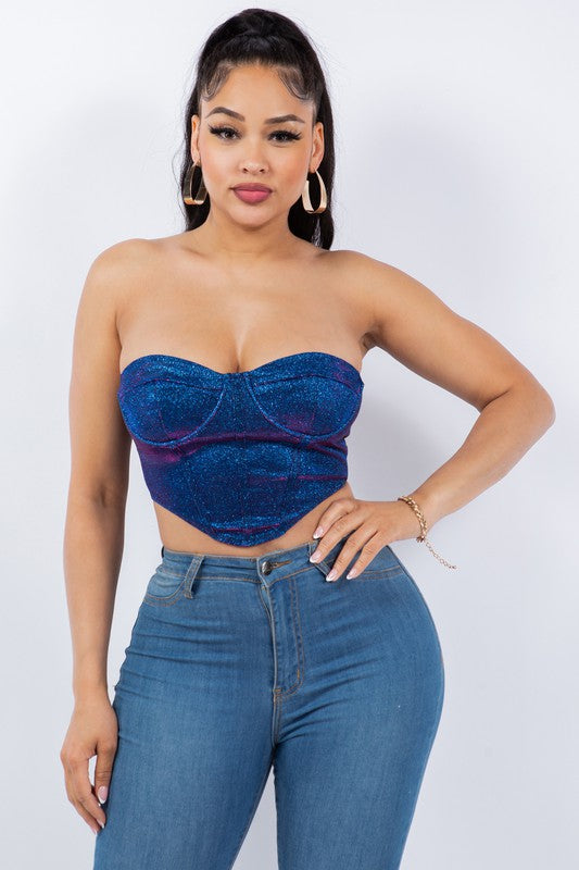 Blue Iridescence Top-BeautyRosee Boutique