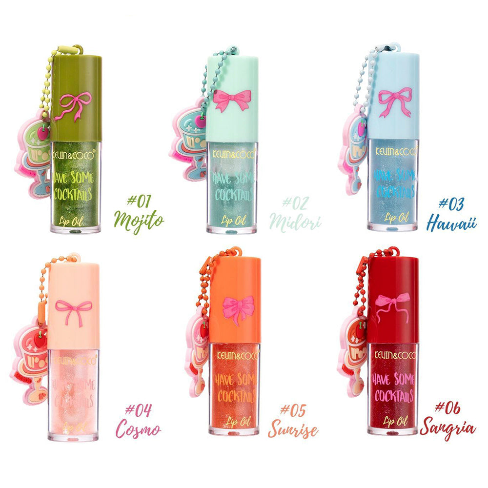 KEVIN AND COCO HAVE SOME COCKTAILS LIP OIL