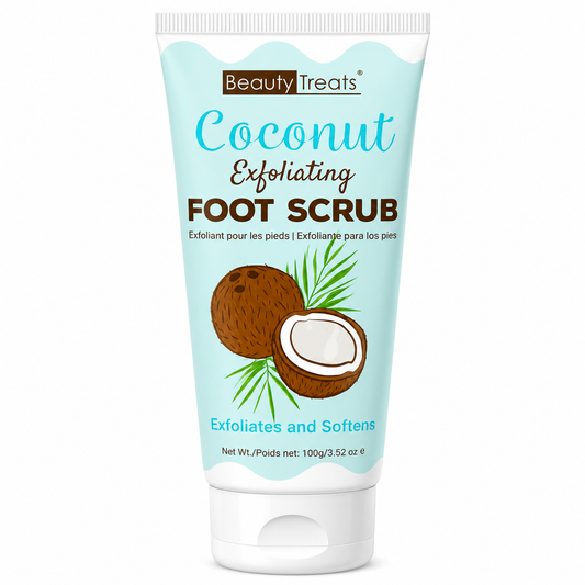 BEAUTY TREATS COCONUT EXFOLIATING FOOT SCRUB