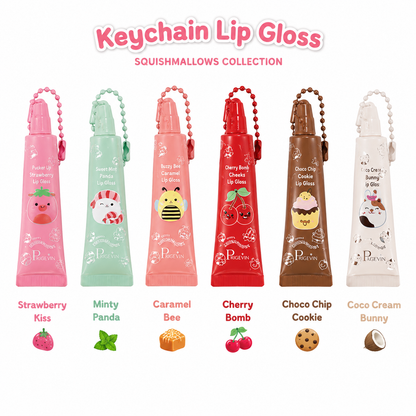 PAGEVINE SQUISHMALLOWS KEYCHAIN LIP GLOSS
