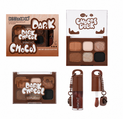 KEVIN & COCO DARK CHOCOLATE EYESHADOW SET (C)
