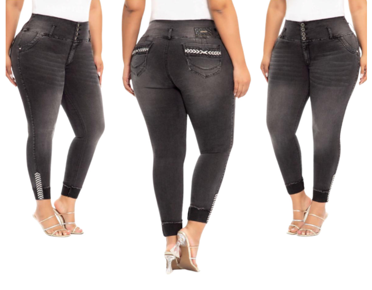 JEANS LEVANTA COLA GRIS– 50364