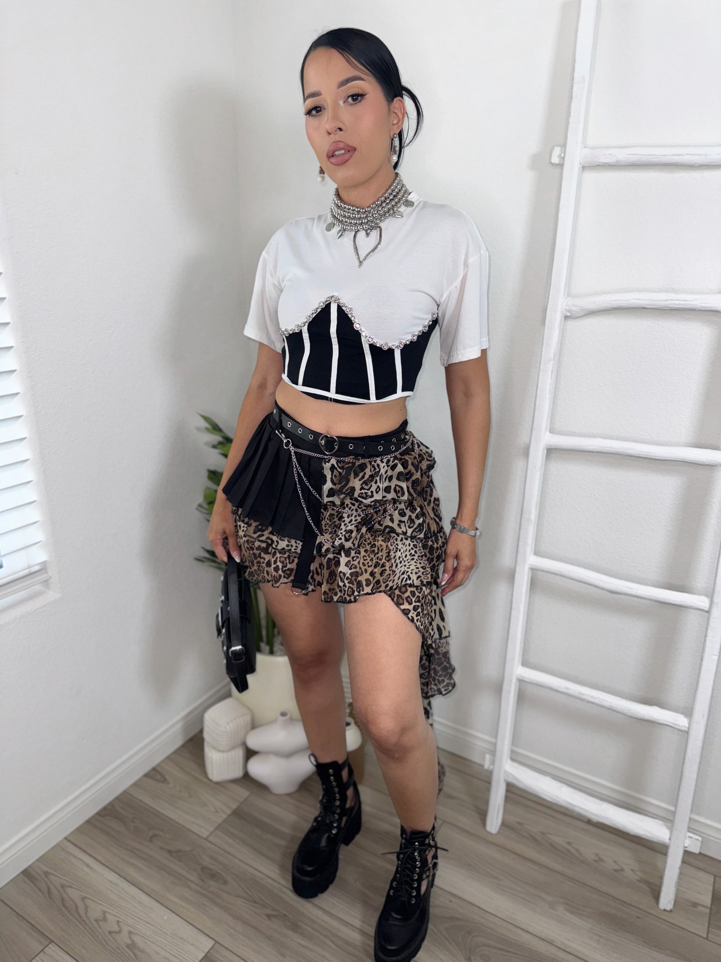 Fierce Glam LeopardSkirt