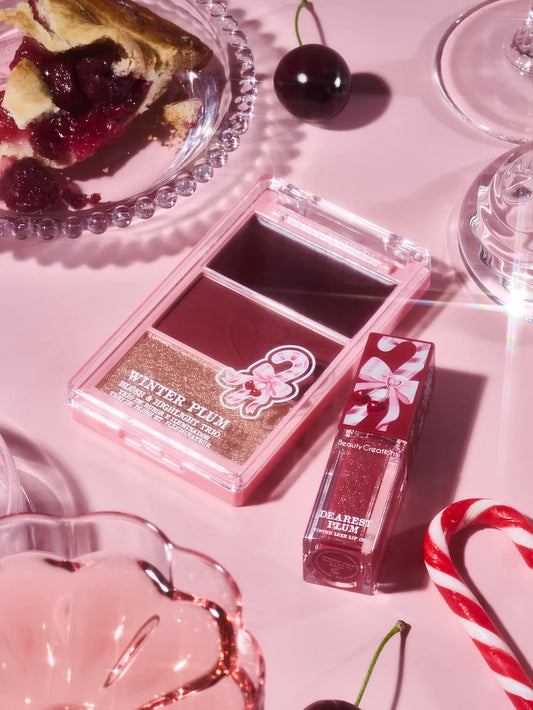 Beauty Creations Dashin’ Darling set de rubor, iluminador y lip oil
