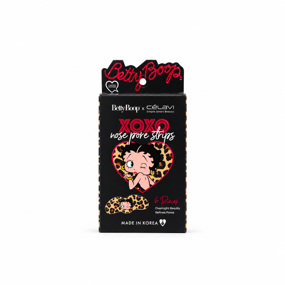 Célavi x Betty Boop XOXO tiras para poros