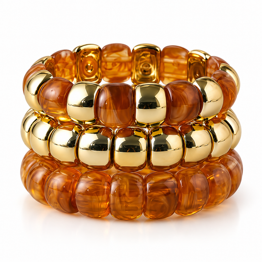 Set de Pulseras Amber Gold