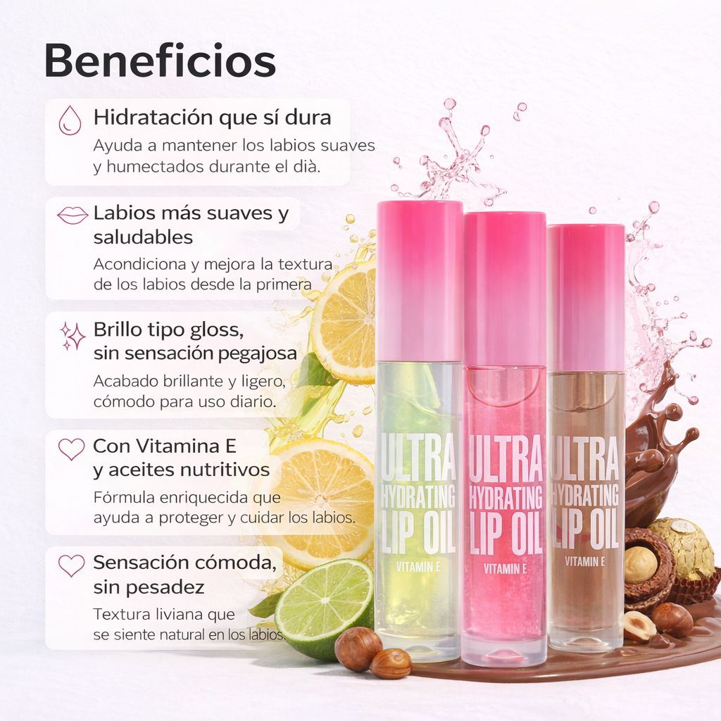 Ultra Hydrating Lip Oil con Vitamina E