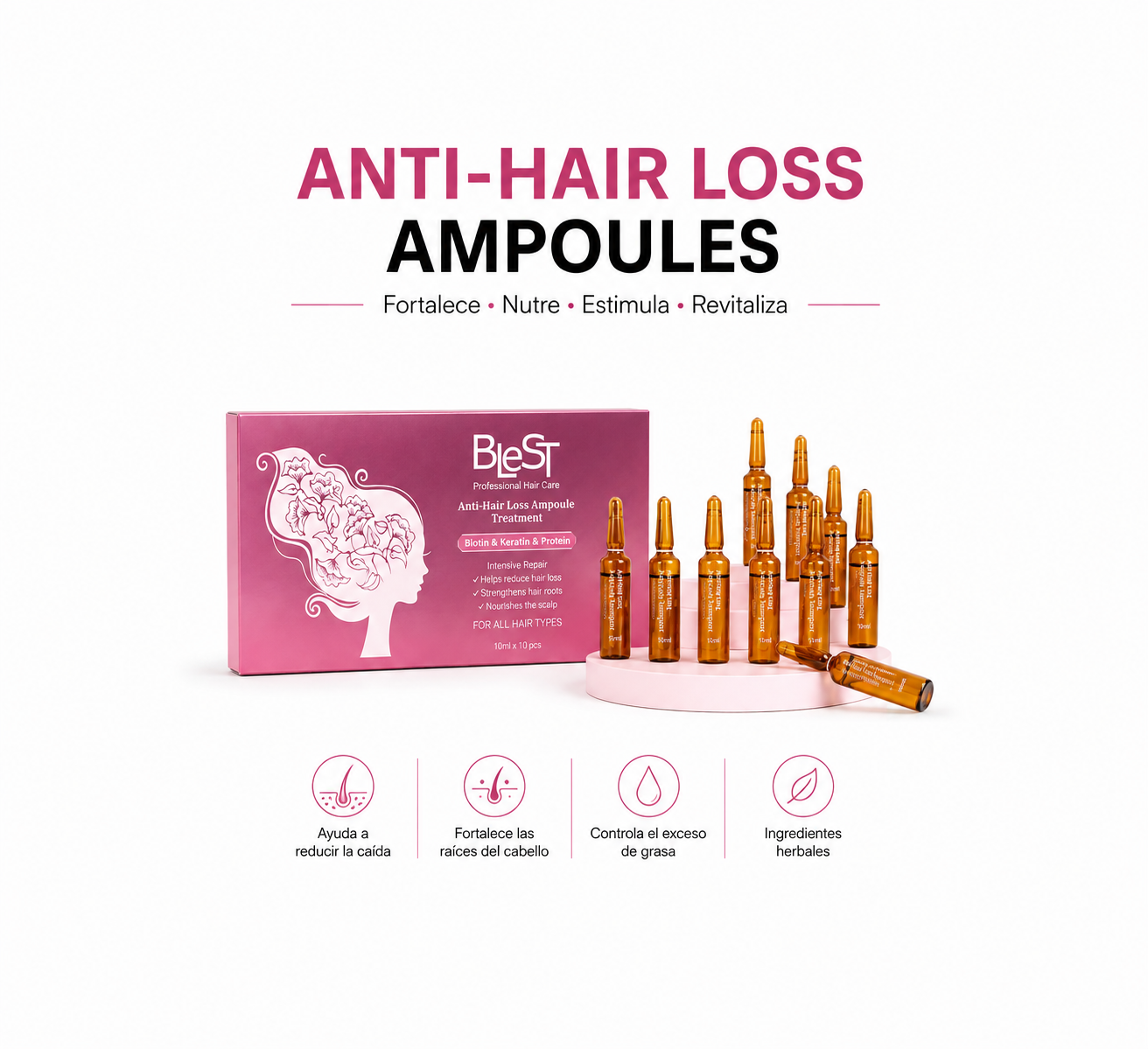 Hair-Blest Anti Hair Loss Ampoules Treatment