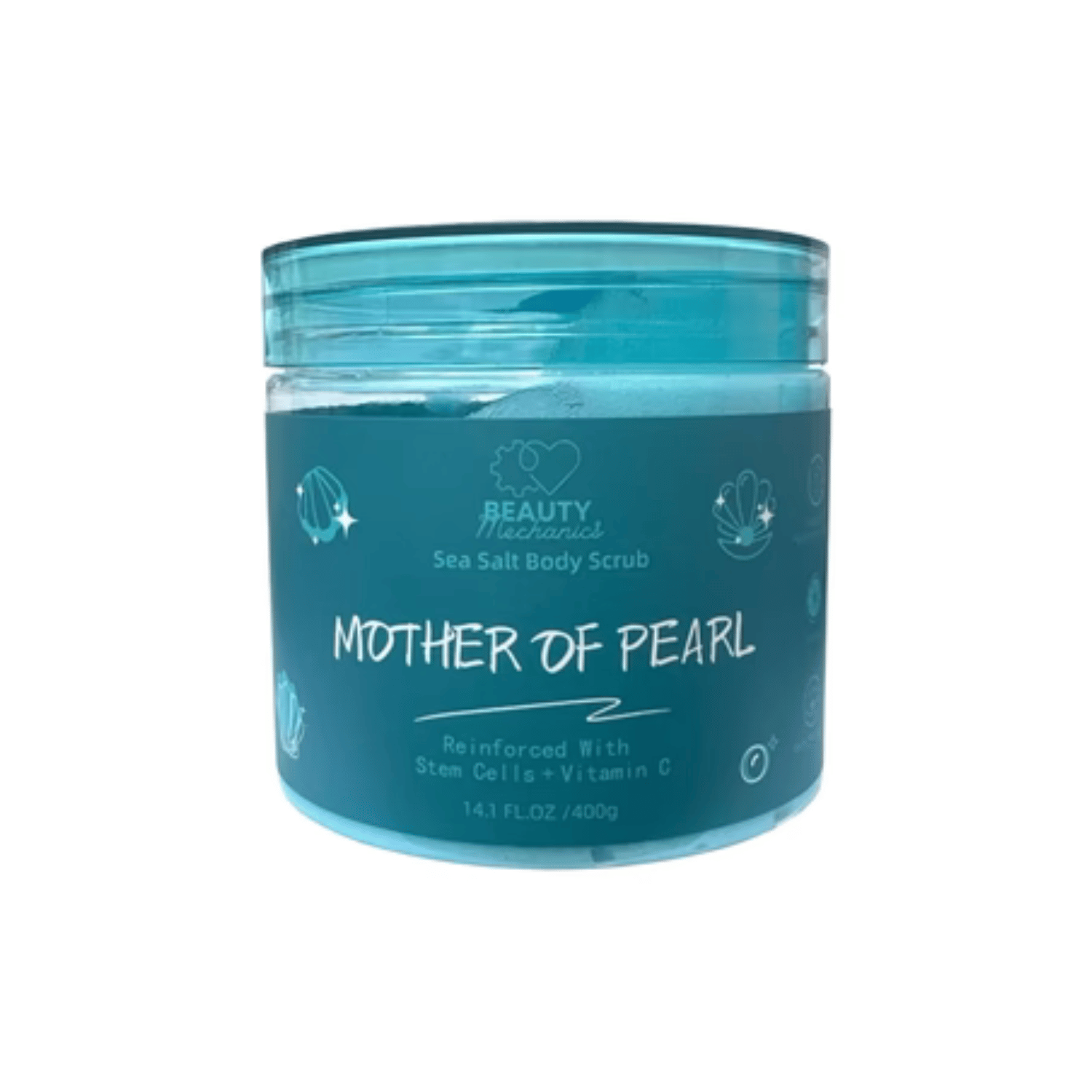 BEAUTY MECHANICS MOTHER OF PEARL SEA SALT BODY SCRUB