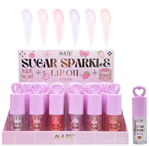 Amuse Sugar Sparkle Lip Oil – tonos