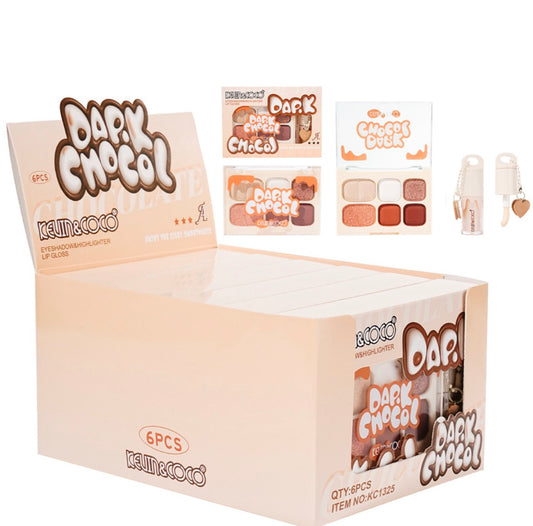 KEVIN & COCO DARK CHOCOLATE EYESHADOW SET (A)