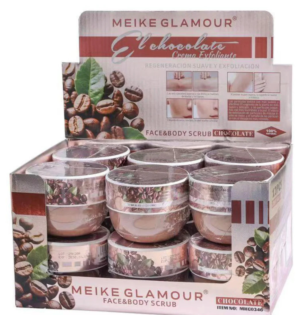 MEIKE GLAMOUR CHOCOLATE FACE & BODY SCRUB