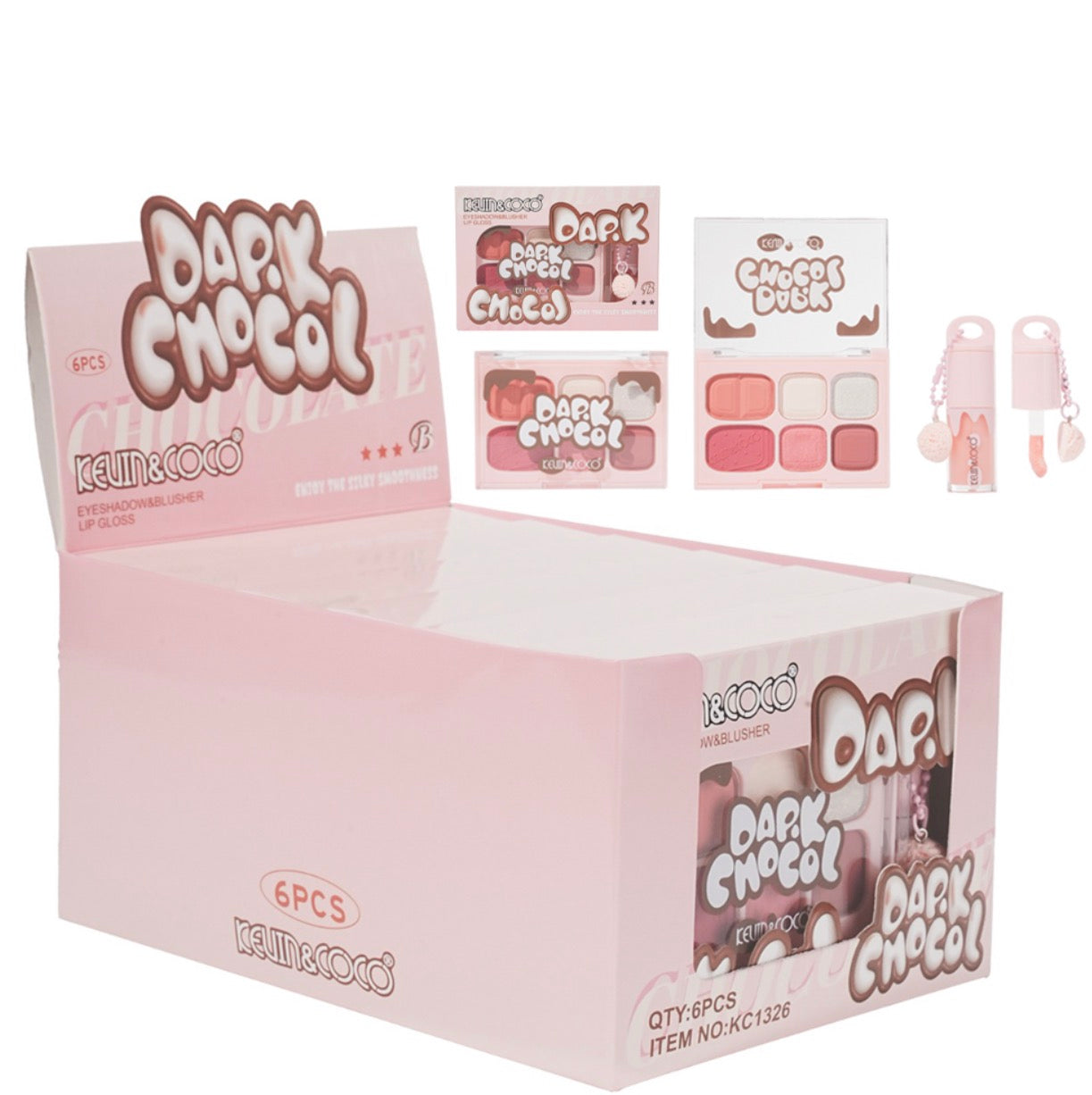 KEVIN & COCO DARK CHOCOLATE EYESHADOW SET (B)