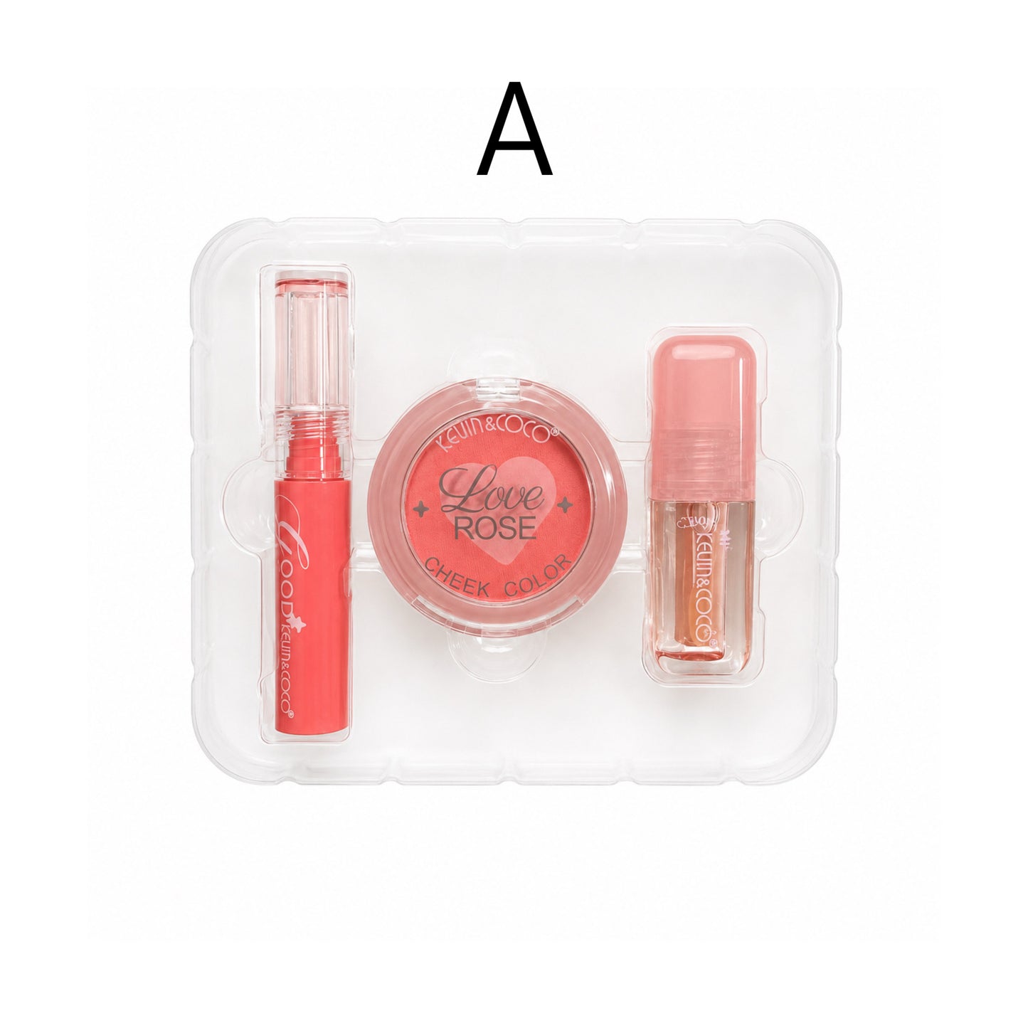 KEVIN & COCO GOOD THINGS WILL HAPPEN LIP GLOSS AND BLUSH