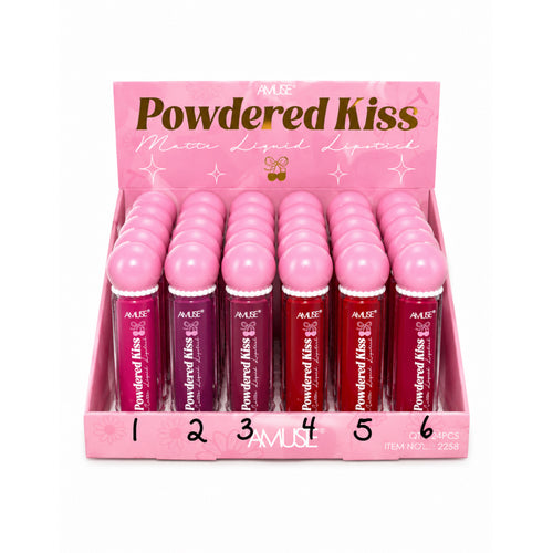Amuse Powdered Kiss Matte Liquid Lipstick, labial líquido mate