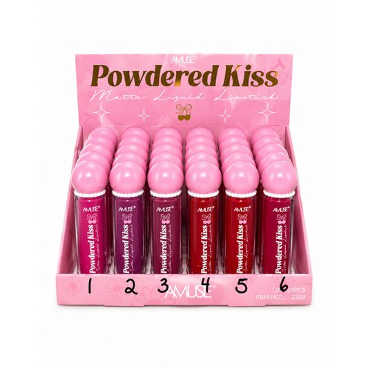 AMUSE POWDERED KISS MATTE LIQUID LIPSTICK