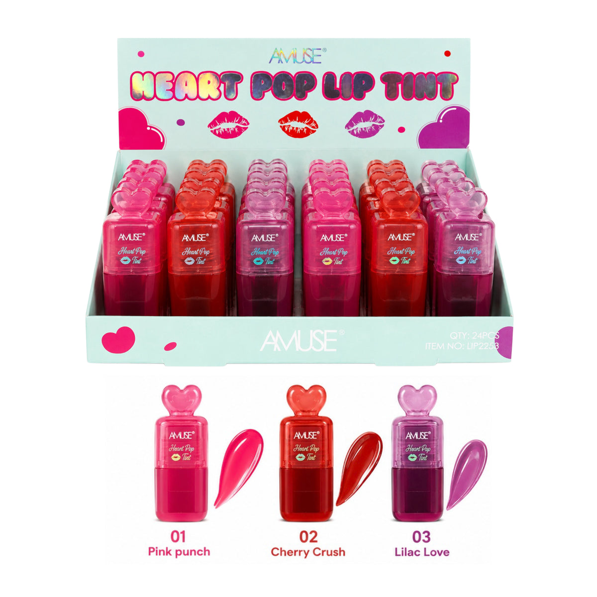 Amuse Heart Pop Lip Tint, tinte labial