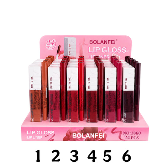 BOLANFEI MATTE LIP GLOSS & LIP LINER