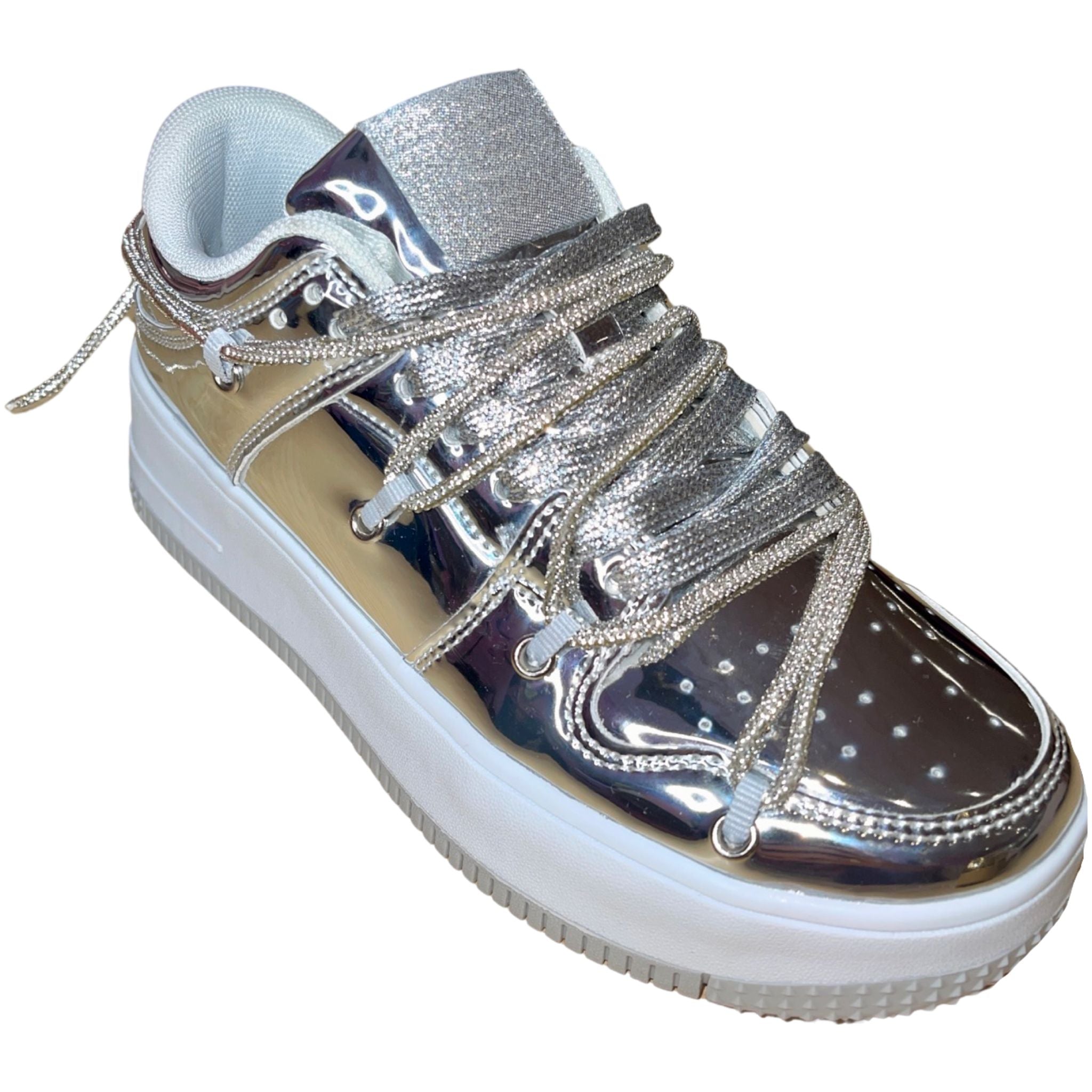 Silver Sneakers-BeautyRosee Boutique