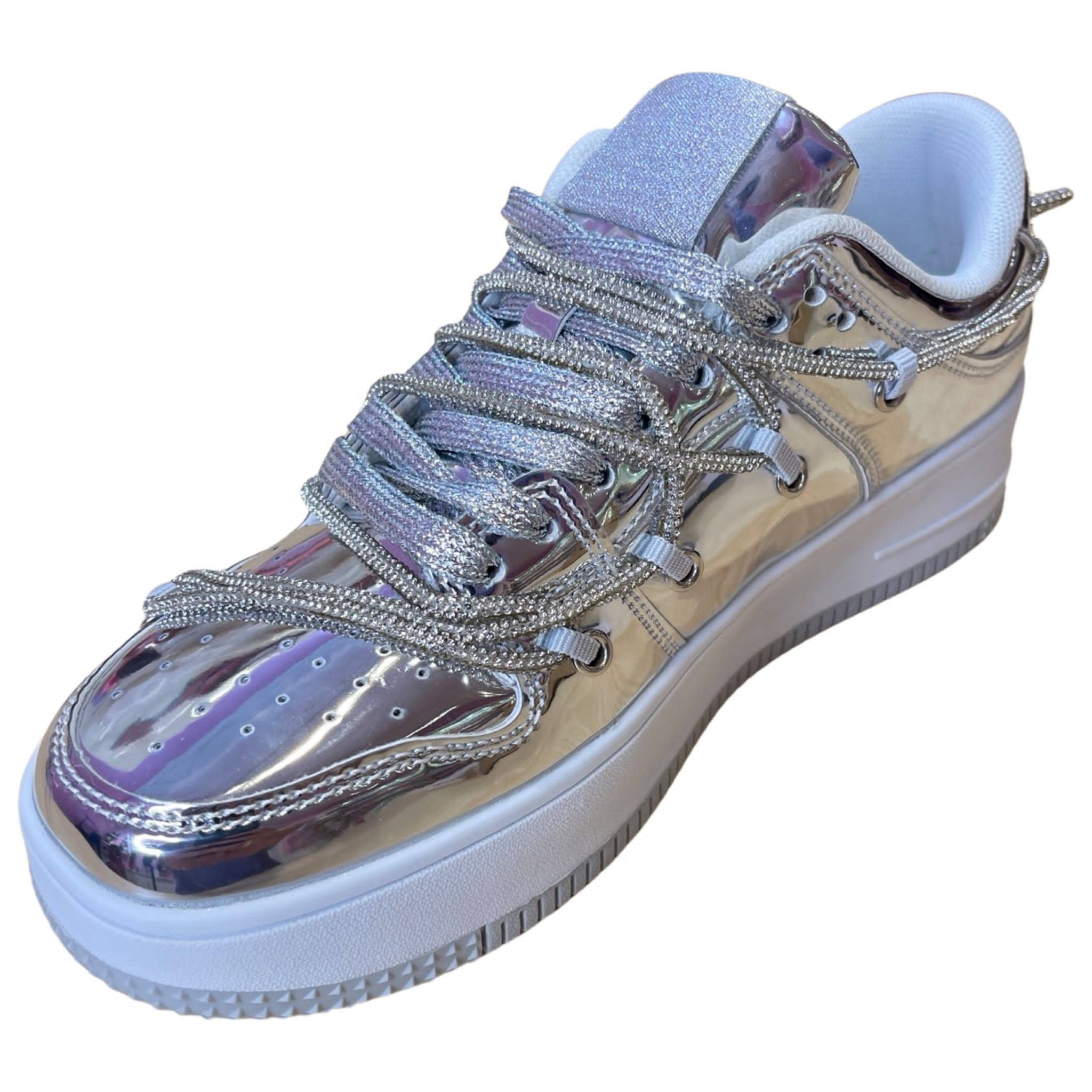 Silver Sneakers-BeautyRosee Boutique