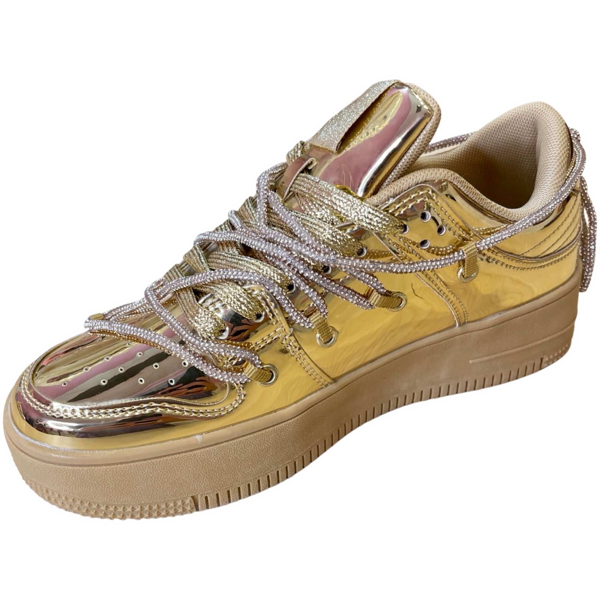 Gold Sneakers-BeautyRosee Boutique