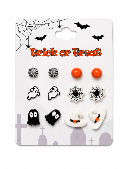 SET GHOSTY HALLOWEEN EARRINGS