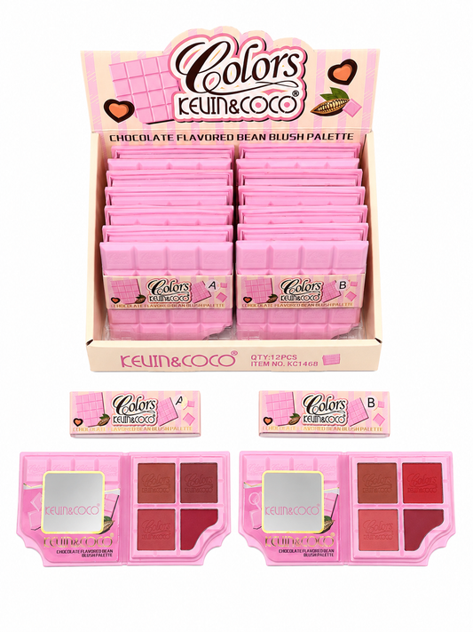 KEVIN & COCO PINK CHOCOLATE BLUSH PALETTE