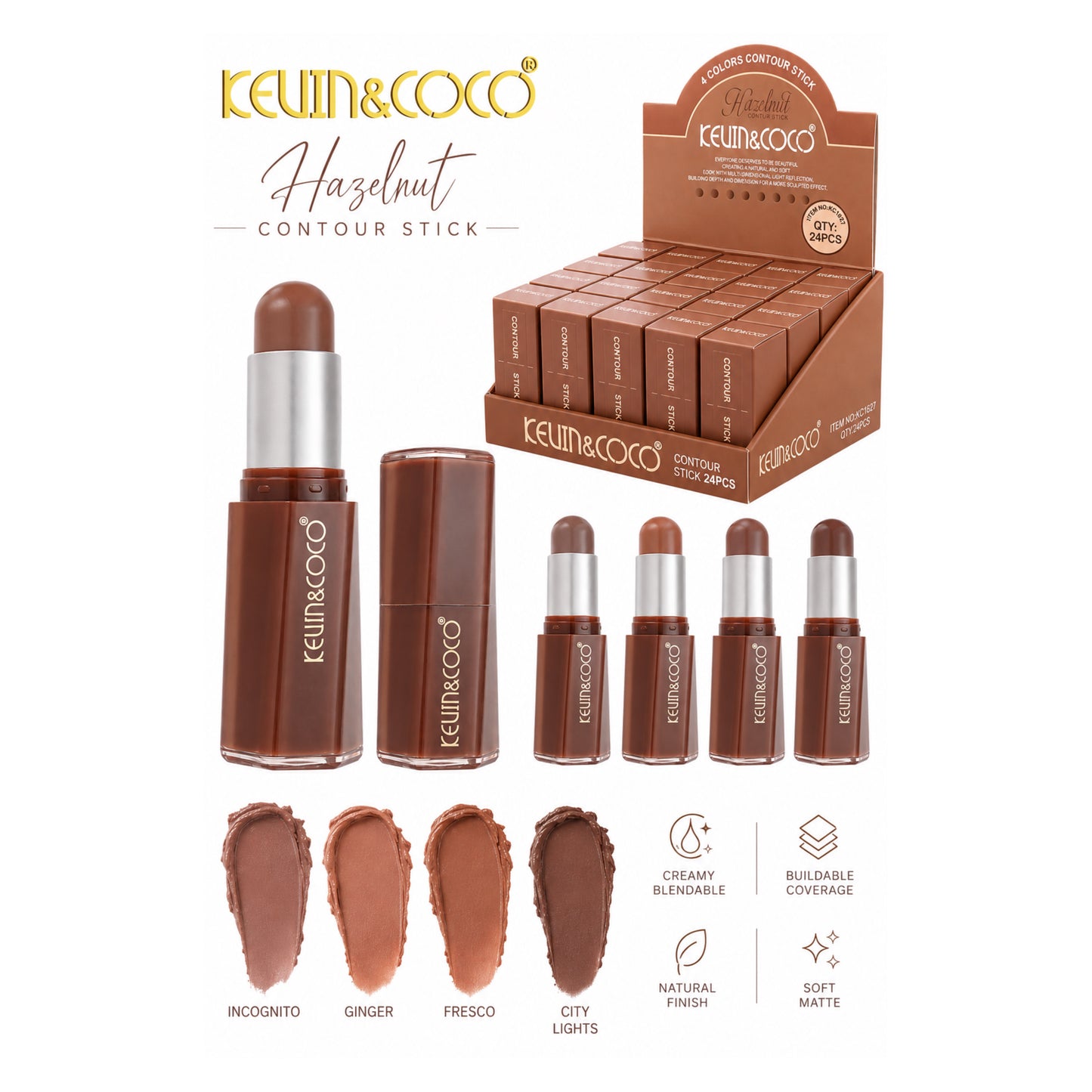 KEVIN & COCO HAZELNUT CONTOUR STICK