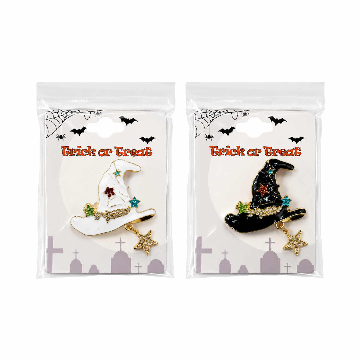 HALLOWEEN WITCH HAT BROOCH
