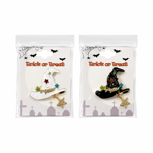 HALLOWEEN WITCH HAT BROOCH