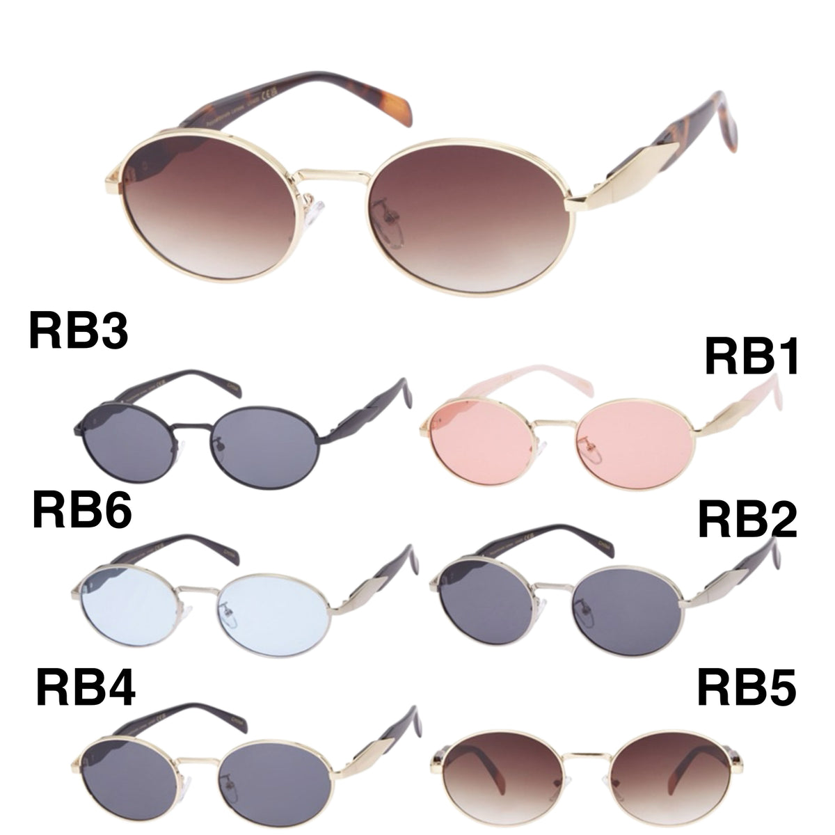 DIVA OVAL SUNGLASSES