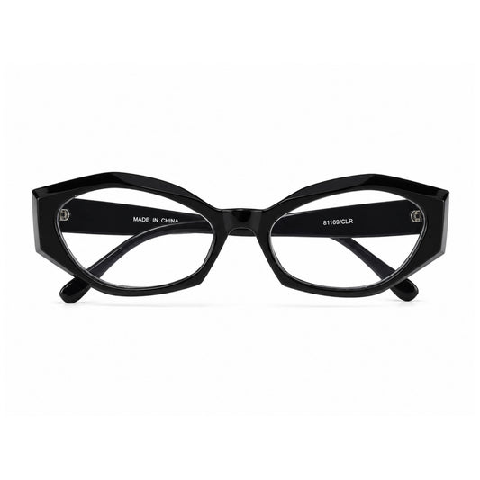 DIVA NOIR CAT-EYE GLASSES T6