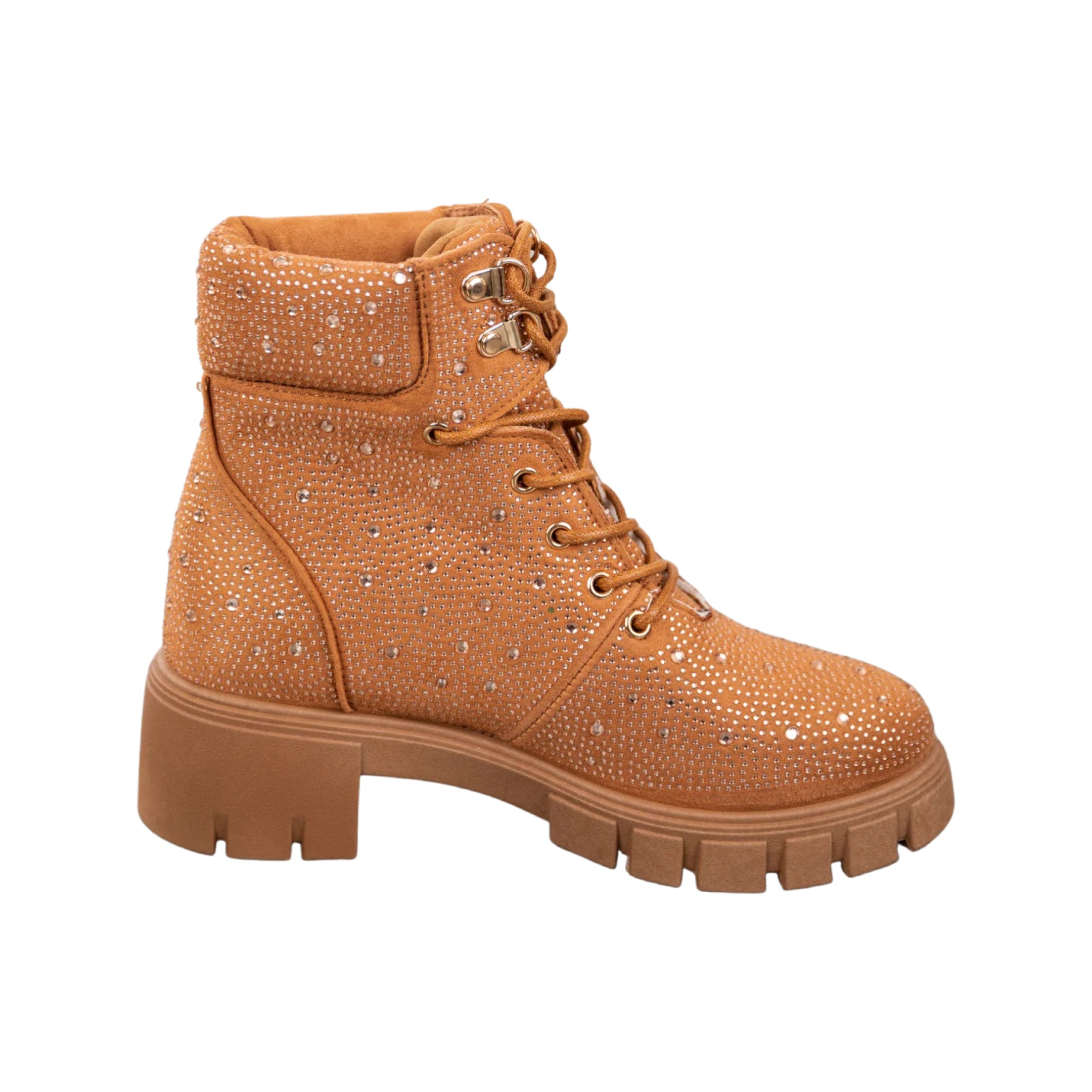 Rose Gold Rhinestone Boots