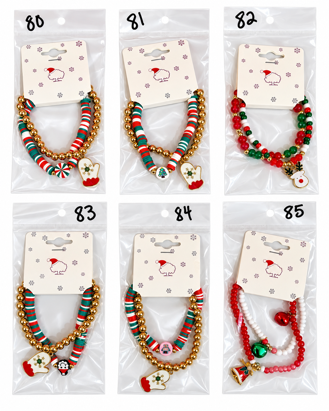 CHRISTMAS BEADED BRACELET