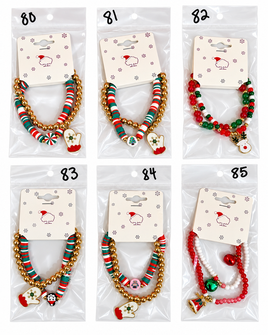 CHRISTMAS BEADED BRACELET