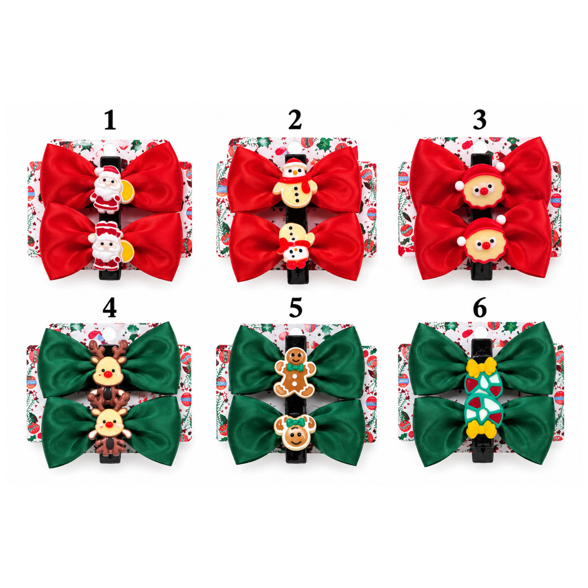 LAZOS NAVIDEÑOS PARA EL PELO