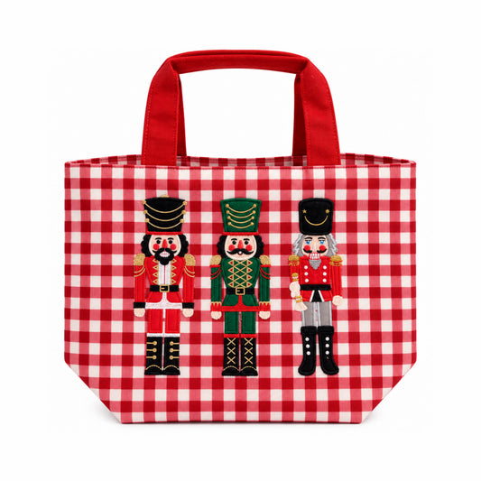 BOLSA DE TELA NAVIDEÑA DEL CASCANUECES