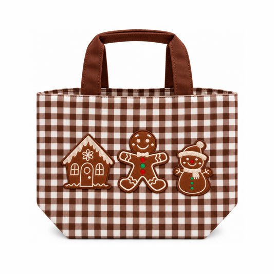 BOLSA DE TELA NAVIDEÑA DE JENGIBRE