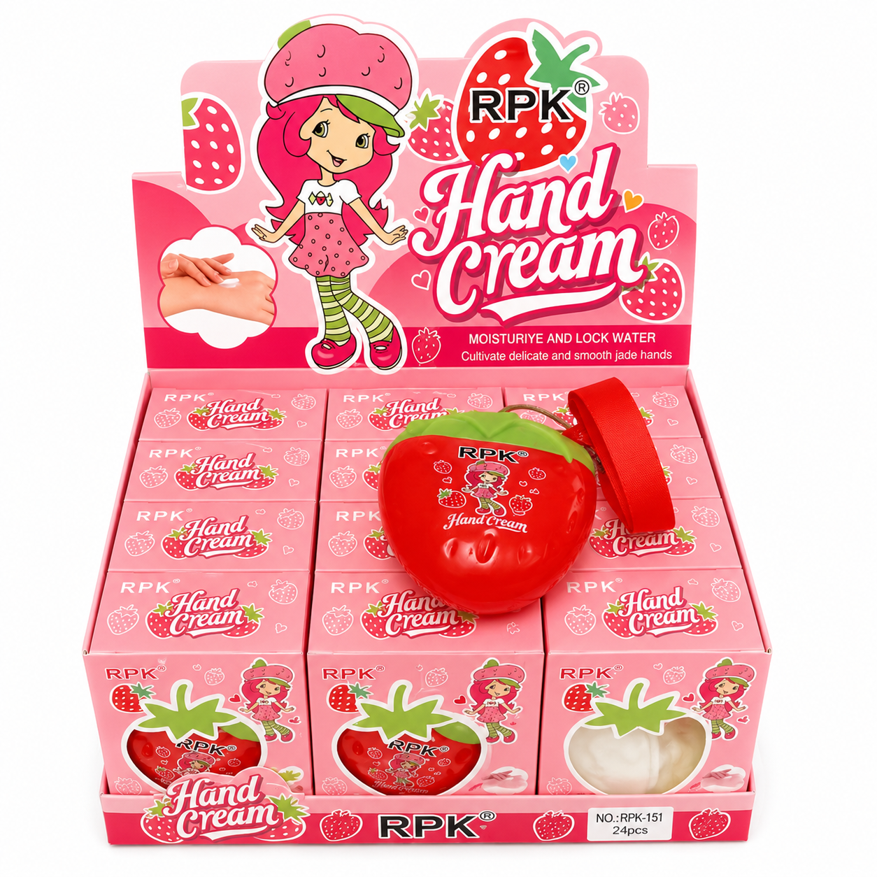 RPK STRAWBERRY HAND CREAM KEYCHAIN