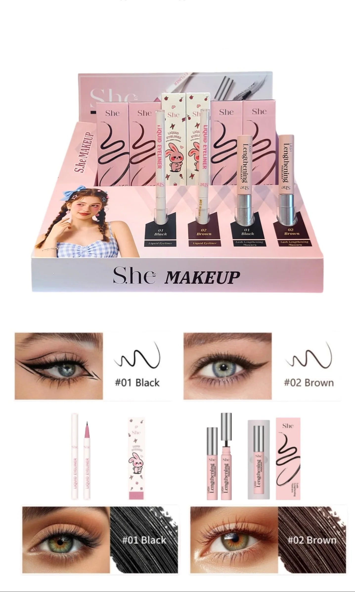 SHE MAKEUP LIQUID EYELINER